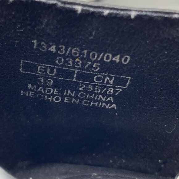 Zara 2020 Cruise Sandals 39 Sparkly Rhinestone Black Leather Square Toe Heels - Picture 12 of 16